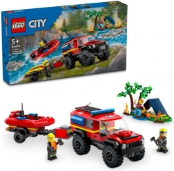 LEGO City Geländefeuerwehrfahrzeug mit Rettungsboot