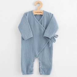 Musselin-Baby-Overall New Baby blau 74 (6–9 M)