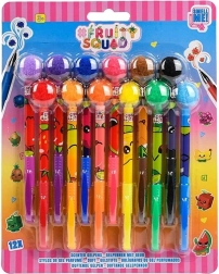 Duftende Gelstifte Fruity Squad mit Pompon – 12 Stück