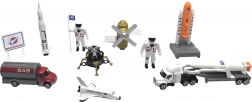 Set von Astronauten und Raumfahrzeugen