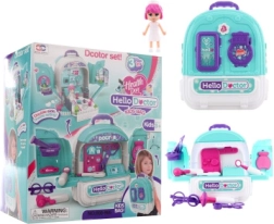 Doktorset 3-in-1 mit Rucksack und Puppe