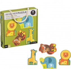 Petit Collage Erste Puzzle Safari-Babys