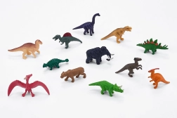 MOJO Mini-Welt prähistorische Tiere – Set mit 12 Figuren in der Röhre