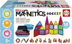 Educa magnetisches Konstruktionsset Magnetics im Etui, 18 Teile