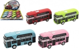 Doppeldeckerbus Metall mit Rückziehmotor