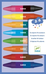 Zweiseitige Wachsmalstifte DJECO
