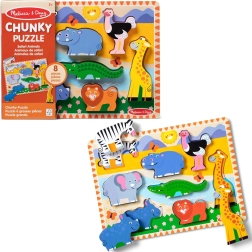 Holz-Steckpuzzle Safari Melissa & Doug