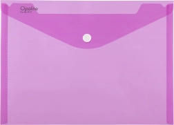 Dokumententasche mit Druckknopf A4 OPALINE, rosa