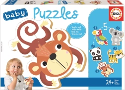 Educa Baby-Puzzle Wildtiere 5-in-1 (3–5 Teile)