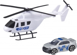 TEAMSTERZ Hubschrauber und Auto – Rettungsfahrzeug-Set