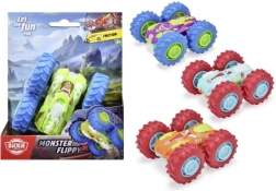 Auto Monster Flippy mit Schwungrad, 10 cm, 4 Farben/Varianten