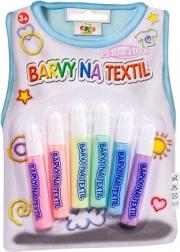 Creatoys Perlmutt-Textilfarben, Set 6 Stück