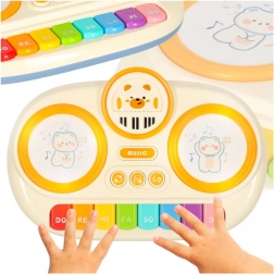 Interaktives Kinderpiano Orgel Lernspielzeug beige