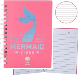 Notizbuch mit holografischem Design rosa Format A6 80 Blätter