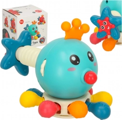 Sensorisches Spielzeug und Beißring für Säuglinge – Octopus Bibi-Inn blau