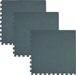 Weiche Boden-Spielmatte aus Schaumstoff, Puzzle 180 × 60 cm, 3 Stk., dunkelgrün