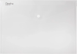 Dokumententasche mit Druckknopf A5 Opaline transparent