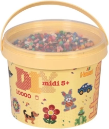 Bügelperlen HAMA MIDI im Plastikeimer 10.000 Stk.