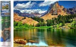 Diamantmalerei Wildnis 30x40 cm