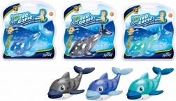 Tauchender Delfin mit Licht 14 cm