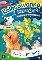 Im Dunkeln leuchtende Tattoos – kleine Dinosaurier
