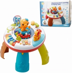 Interaktiver Oktopus-Tisch mit Zug und kleinem Klavier