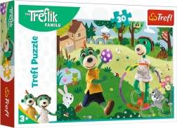 Puzzle mit 30 Teilen – Die Treflik-Familie: Aktiver Tag