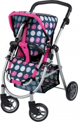 Woopie Royal Puppenwagen mit 4 Rädern und verstellbarem Sitz