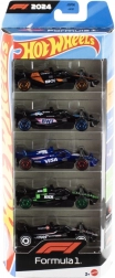 Hot Wheels Formula 1 – Set mit 5 Metall-Rennautos 1:64
