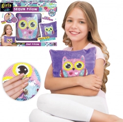 Kreativset Kissen zum Dekorieren Eule WOOPIE ART&FUN