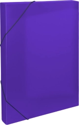 Kunststoff-Archivbox mit Gummiband A4, lila