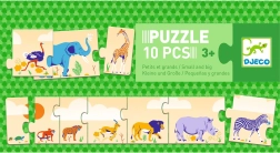 Langes Puzzle für Kinder 10 Teile von DJECO
