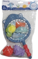 Badespielzeug-Sieb mit Meerestieren für die Badewanne