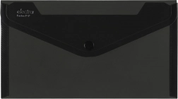 Graue metallische Clutch mit Druckknopf DL ELECTRA