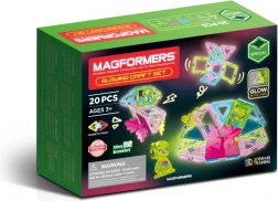 Magformers Leuchtende Bausatz 20 Stücke