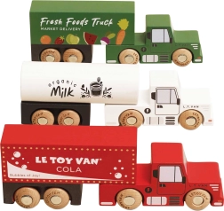 Le Toy Van Holz-Set mit Lastwagen für Kinder