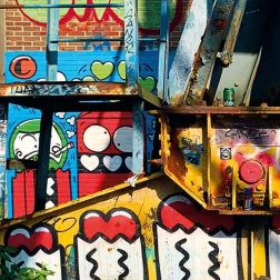 Quadratisches Puzzle CURIOSI Amsterdam – Muster III, 80 Teile