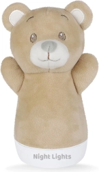 Nachtlicht Teddybär – Plüsch-Schlafbegleiter 15 cm