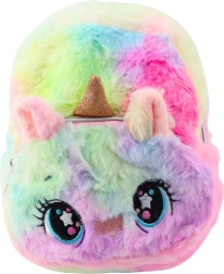 Plüsch-Kinder-Rucksack Einhorn Regenbogen 20 cm 3L