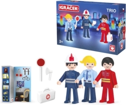 Igráček Trio Wir retten – Feuerwehrmann, Polizist und Rettungssanitäter
