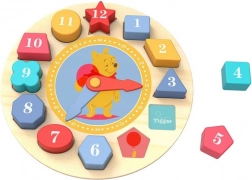 Holzuhr mit Disney-Motiven