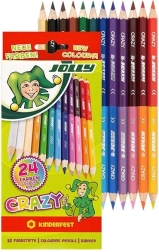 Doppelseitige Buntstifte Crazy 12 Farben