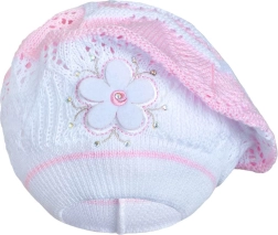 Gestricktes Barett New Baby hellrosa für Kinder 3–4 Jahre