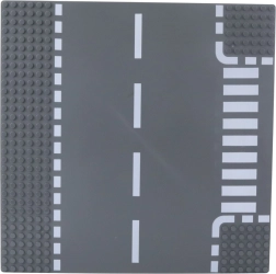 Bauplatte Straße mit Zebrastreifen 26 × 26 cm