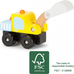 Small Foot Holzbagger gelb