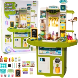 Kinderspielküche mit Lichtern, Geräuschen und Zubehör – 71 Stück