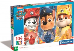 Puzzle mit 104 Teilen mit Paw-Patrol-Motiv von Clementoni