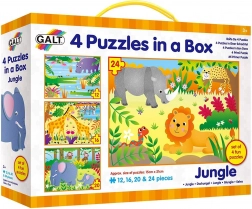 Dschungel-Puzzle 4-in-1 (12, 16, 20, 24 Teile) GALT