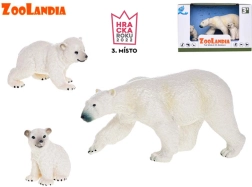 Zoolandia Eisbärin mit Jungen – Set mit Tierfiguren