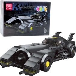 Bausteinset Rennwagen – 409 Teile, schwarz